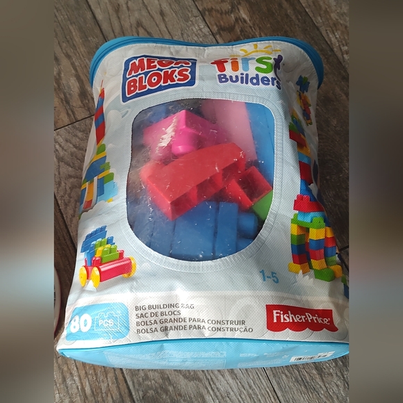 Mega Bloks Big  Building 2 Bags  175 Piece Total Good Condition - Picture 7 of 9